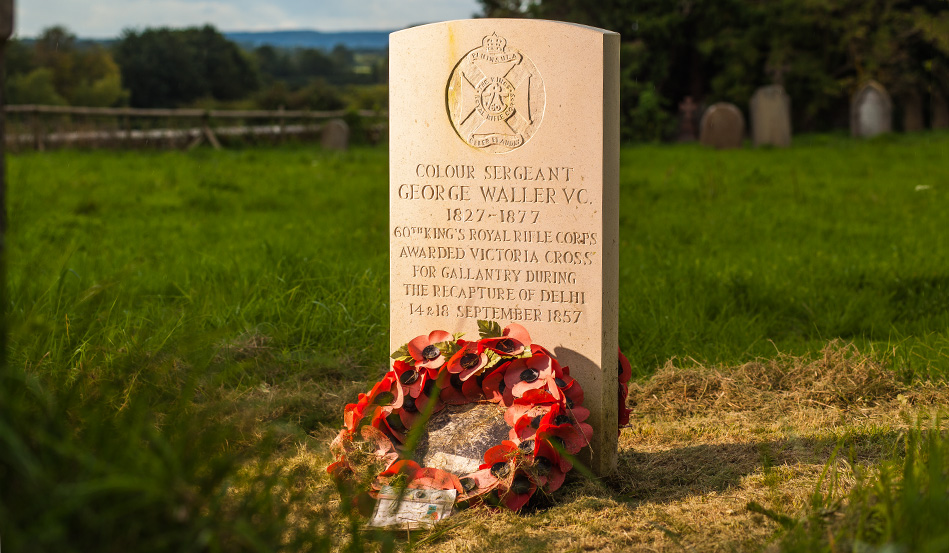 memorial head stone to winner of the Victoria Cross VC